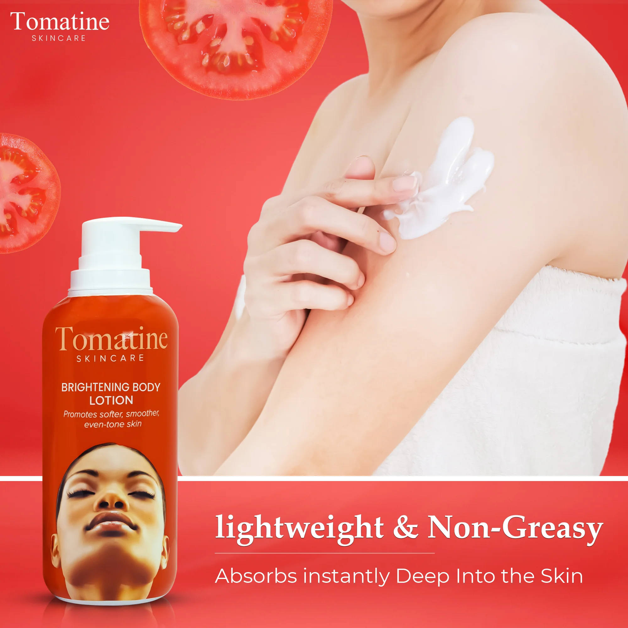 Tomatine Brightening Body Lotion 400ml - Image 6
