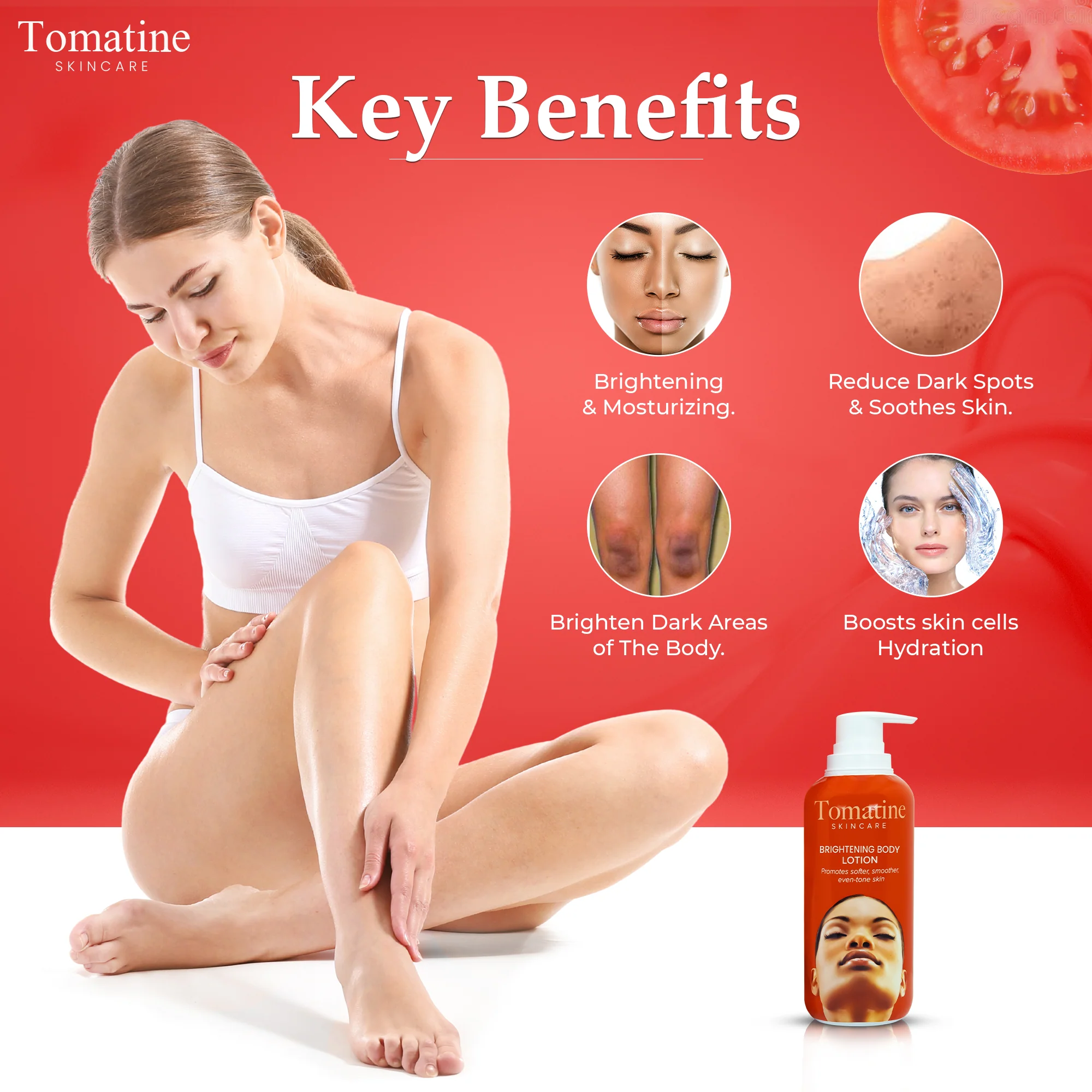 Tomatine Brightening Body Lotion 400ml - Image 7